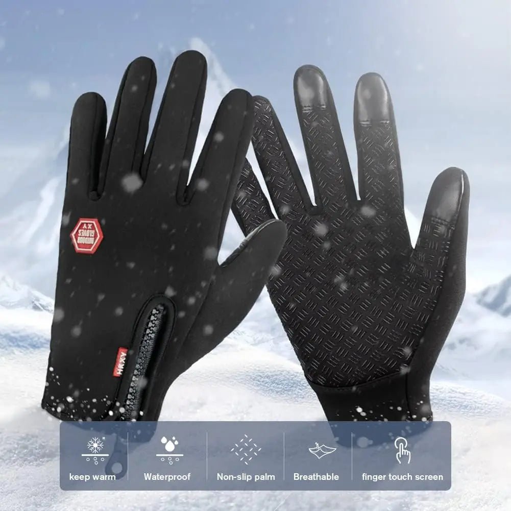 Winter Gloves For Men, Cycling Gloves women or mens gifts for christmas, Touch Screen Glove for Running Workout