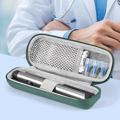 EVA Insulin Cooling Bag Waterproof with Gel Pocket Pill Protector Thermal Insulated Glaciated Cold Storage Bag for Diabetics