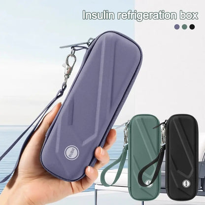 EVA Insulin Cooling Bag Waterproof with Gel Pocket Pill Protector Thermal Insulated Glaciated Cold Storage Bag for Diabetics