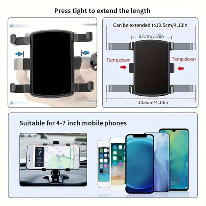 Support universel de téléphone portable pour voiture, support de téléphone pour tableau de bord, support à Clip facile, support